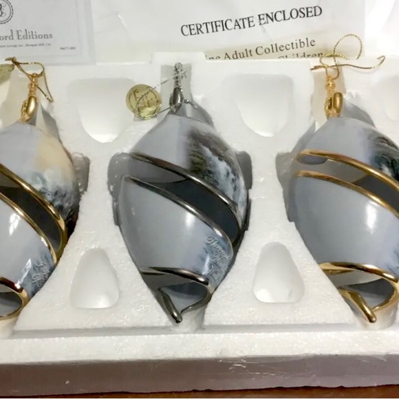 Set of 3 Vintage Thomas Kinkade’s “SHORELINE SPLENDOR “ Collectible New - Picture 3 of 13